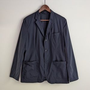 Muji Navy Blue Travel Blazer - Men's Small - Lightweight, Unstructured